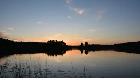 Lithuanian lake Stock Footage 208091565