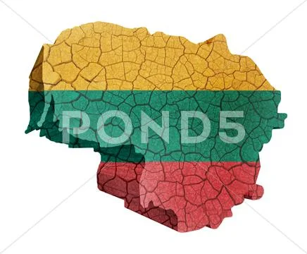 Lithuanian map Stock Illustration