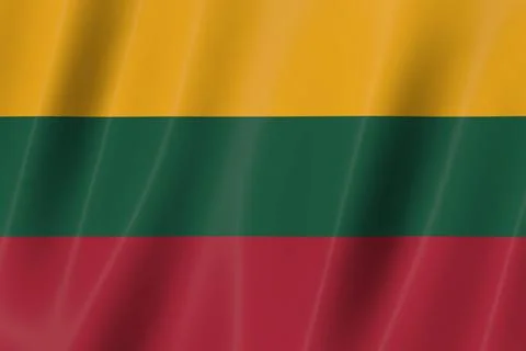 Lithuanla flag, 3d render,8K Stock Photos
