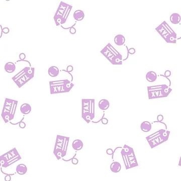 Litigation tax glyph vector seamless pattern Stock Illustration