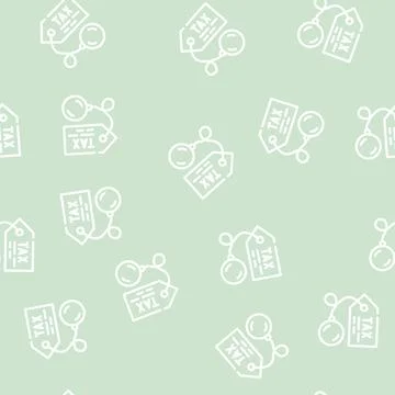 Litigation tax line vector seamless pattern 스톡 일러스트