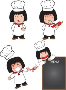 Litle cook chef Stock Illustration