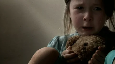 Litte girl crying Stock Footage 22251785