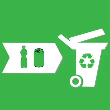 Litter bin Stock Illustration