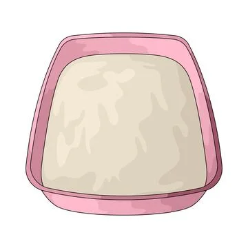 Litter Box illustration Stock Illustration