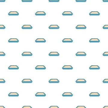 Litter box pattern forming a seamless background Stock Illustration