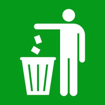 Litter sign Stock Illustration