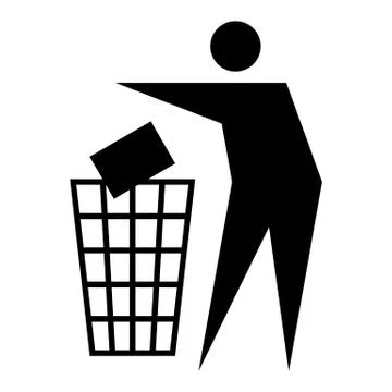 Litter sign Stock Illustration