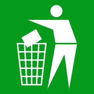 Litter sign Stock Illustration