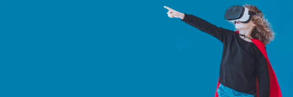 Littile coding superhero Stock Photos