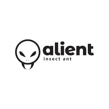 Little alien with fangs logo design vector graphic symbol icon sign illustr.. Stock Illustration
