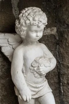 Little Angel with a diffused background Stock Photos
