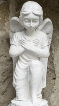 Little Angel with a diffused background Stock Photos