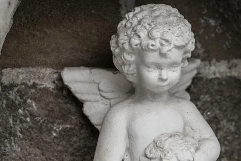 Little Angel  with a diffused background Stock Photos