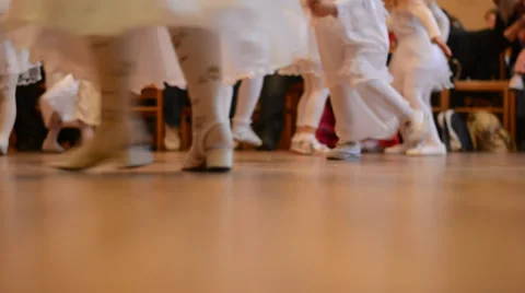 Little angels dancing Stock Footage 34133244