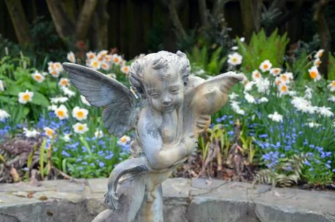 Little angle statue Foto stock