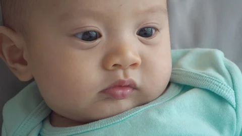 Little asian boy looking something Stock Footage 108646098
