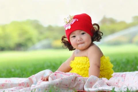 Little asian girl Stock Photos