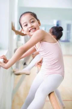 Little ballet dancer Stock Photos