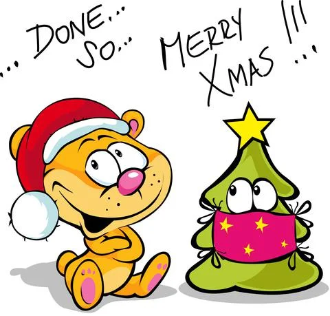 Little bear with cap Stock Illustration