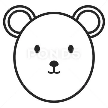 Little bear teddy toy entertainment Stock Illustration