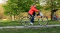 Little bicyclist HD Footage