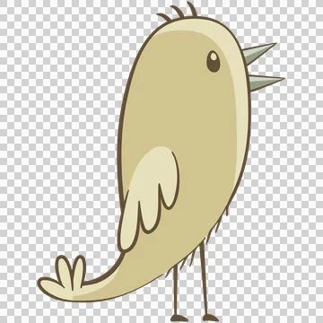 Little bird standing Illustrazione stock