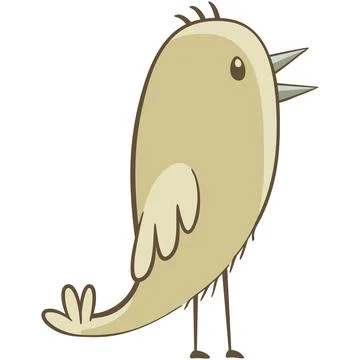 Little bird standing Ilustración de archivo