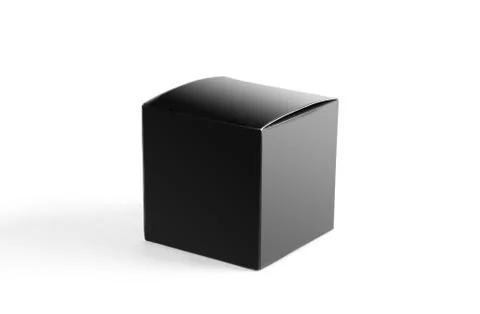Little black box. Close up. Isolated on white background Stock Photos