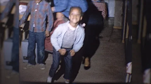 Little Black Girl Dancing African American 60s Vintage Film Home Movie 8mm Stock Footage 68681275