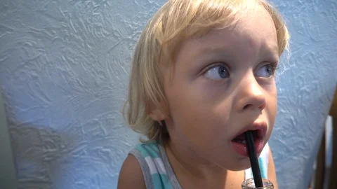 Little blond boy Stock Footage 111400604