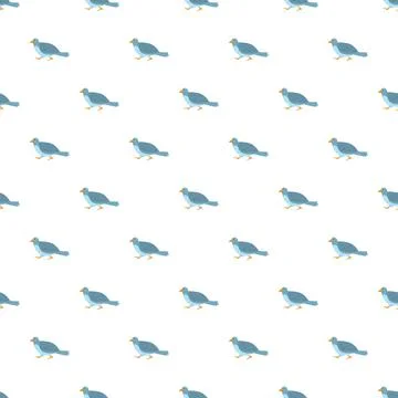 Little blue birds seamless pattern design イラスト素材