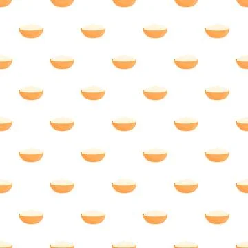 Little bowls of rice pattern repeating texture wallpaper Stock Illustration