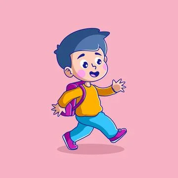 Little boy back to school design Stock Illustration