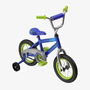 Little Boy Bicycle 3D Model