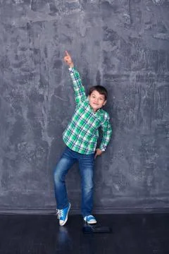 Little boy as a dancer Stock Photos