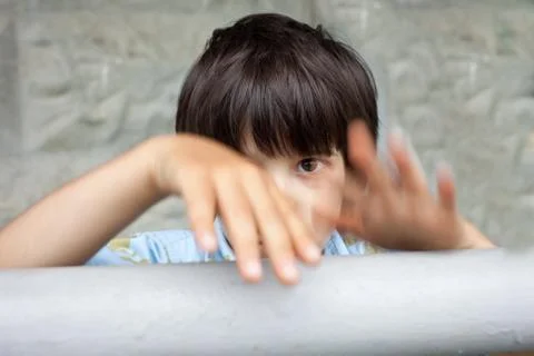 Little boy in expression Stock Photos