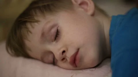 Little boy falls asleep Stock Footage 60349912