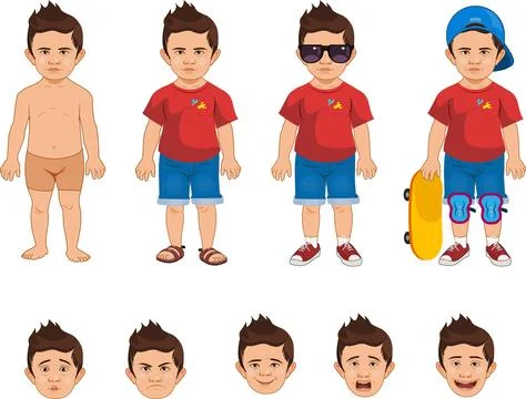 Little Boy Stock Illustration