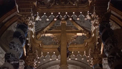 Little boy inside Les Invalides, Paris, France. Stock Footage 163173993