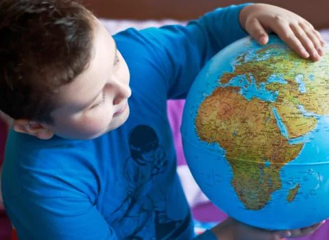 Little boy is playing Stock Photos