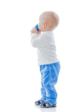 Little boy playing Stock Photos
