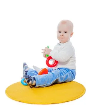 Little boy playing Stock Photos
