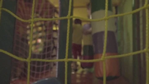 Little boy is playing on the playground Stock Footage 83279218