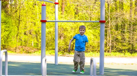 Little boy playing sports Video stock 37726149