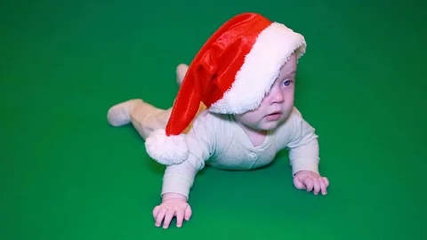 A little boy in a red cap Stock Footage 120940136