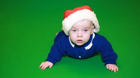 The little boy in the red cap Stock Footage 120940174