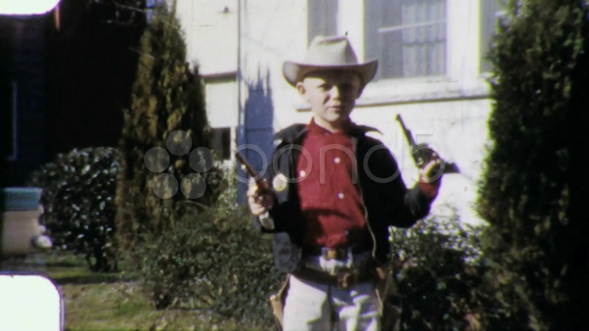 little boy with gun