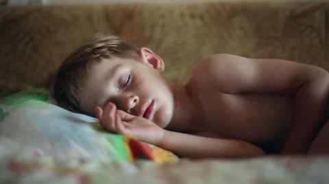 Little boy sleeping Stock Footage 65392704