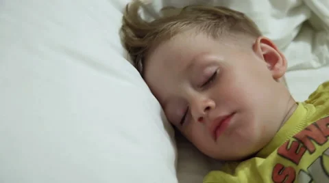 The little boy sleeps Stock Footage 52427720